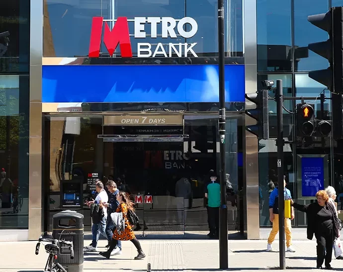 Metro Bank shares plunge on fund raising reports